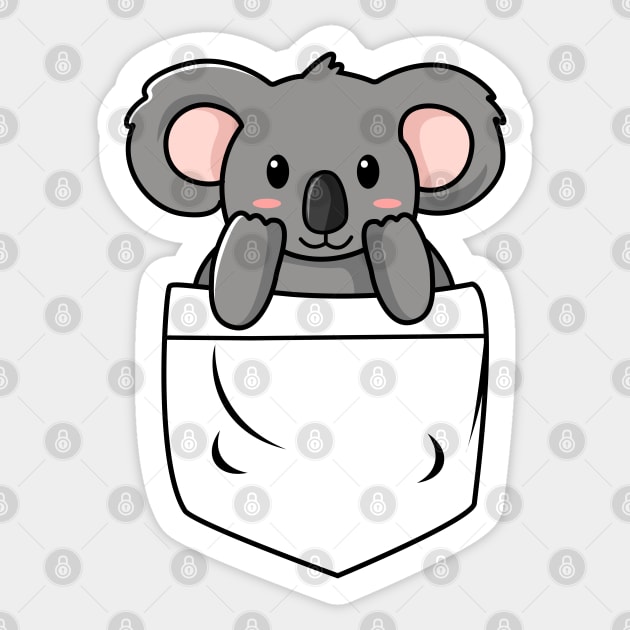 Koala Pocket Sticker by Charaf Eddine